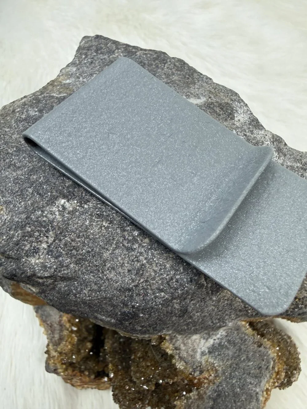 Vintage Hadley Gray Textured Money Clip 2